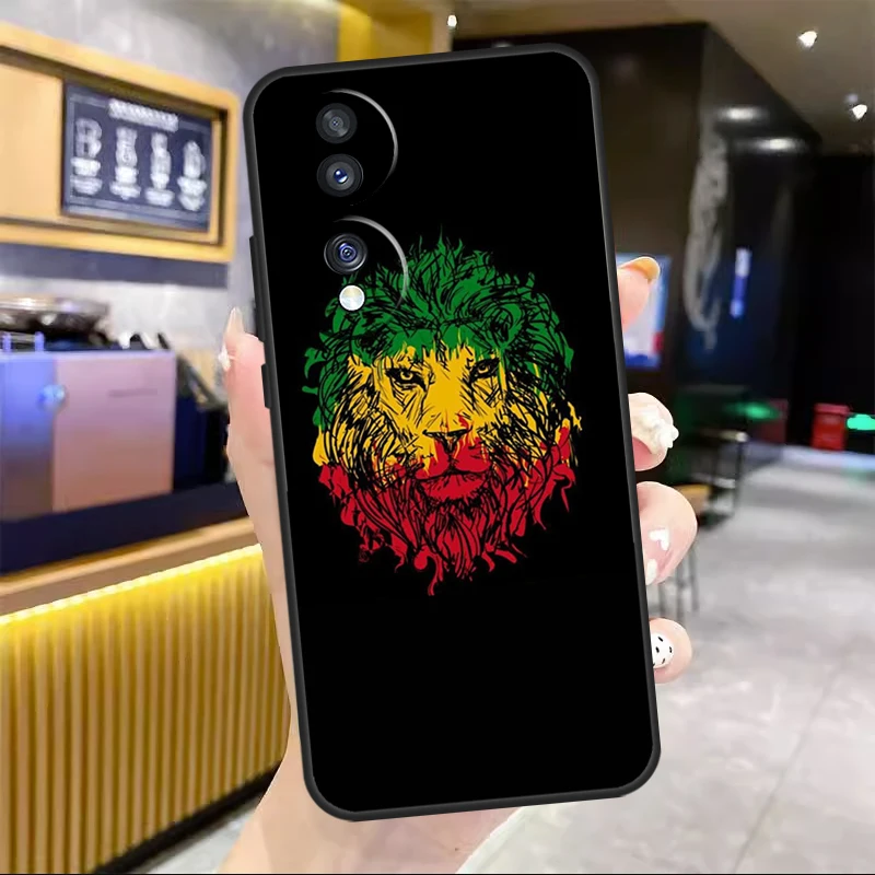 حافظة الأسد الراستافاري لهاتف Honor Magic 7 Lite 5 6 Pro لهاتف Honor 200 400 50 70 90 X9 X8a X8b X9a X9b X9c