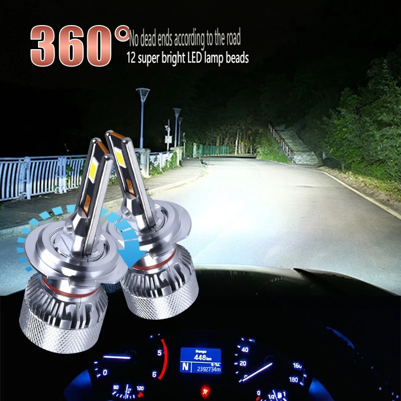 

Experience Superior Visibility on The Road with 110W LED Headlight Bulbs 18000LM - H1 H4 H7 H11 9005 9006 9012 H3 9004 9007 H13