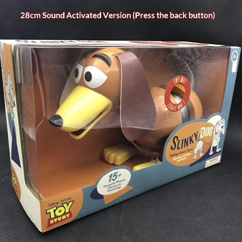 

28cm Toy Story Anniversary Large-Sized Slinky Dog Talking Sound-Making Toy Action Figure Boy Toy Collectible Desktop Ornament