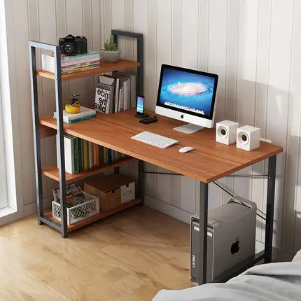 

Simple Computer Desktop Desk Home Simple Renting a Room Integrated Table Bookshelf Combination Bedroom Office Student Desk