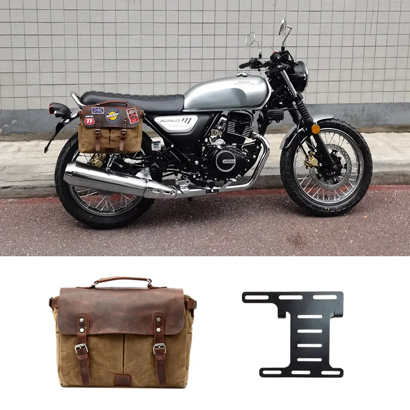 【Premium】For Honda CGX150 side bag retro hanging bag motorcycle modification accessories riding motorcycle rear seat tail bag