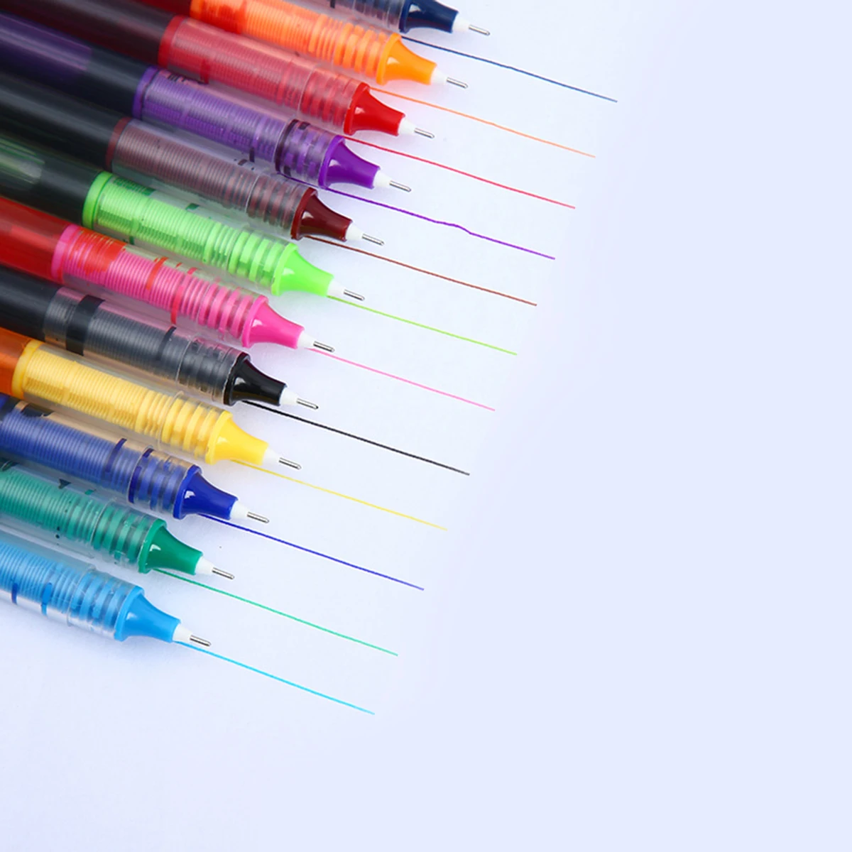 10 Teile/satz Hohe Qualität Gel Stifte Gerade Flüssigkeit Kugelschreiber Farben Kawaii Schreibwaren Schule Bürobedarf Schreiben – Detail 7