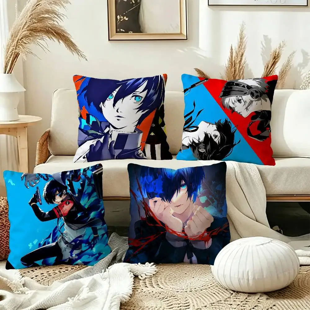 Game P-Persona 3 Personalized Pillow Cover Kids Bedroom Wild Party Decor Pillowcase kid Birthday shower Gift