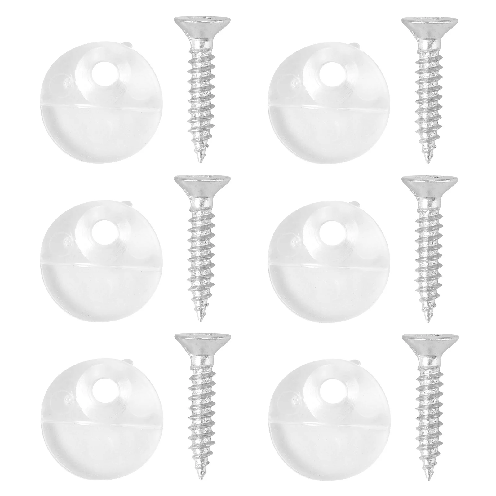 

20Pcs Wardrobe Glass Fixing Clips Secure Mirror Mounting Clamps for Cabinet Door Acrylic Panel Use Mirror Holder Clips