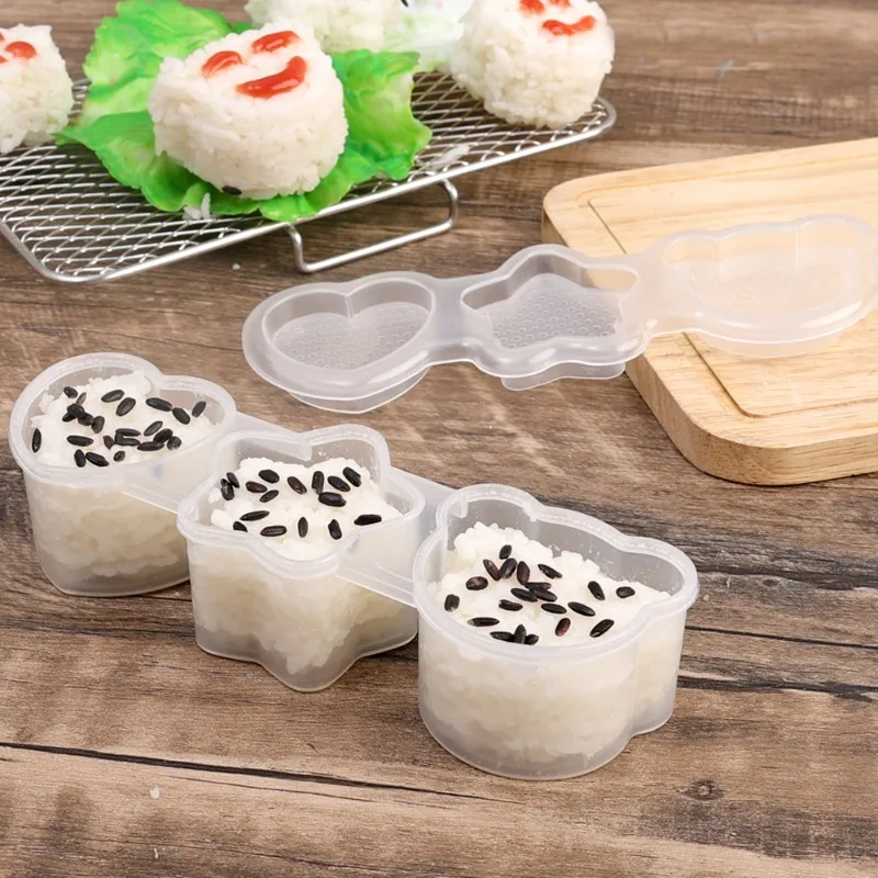 Sushi Rice Ball Mold Japan Nigiri Sushi Maker for Kids Lunch Bento Non Stick Press Vegetable Meat Rice Form Box Kitchen Tools