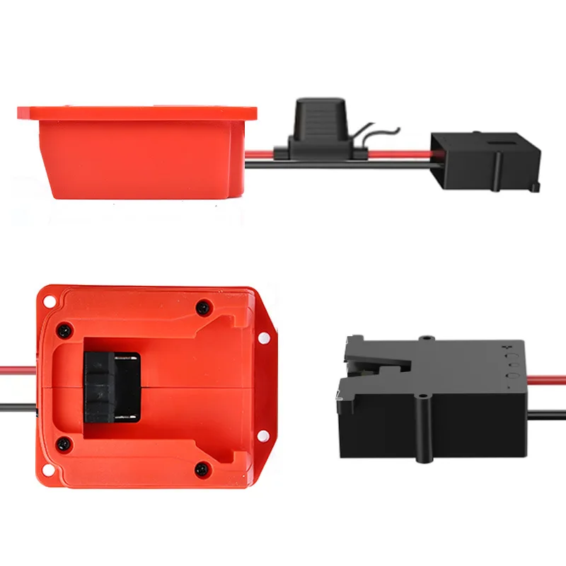 

Drive Wheel Adapter Compatible with For Milwaukee 18V Batteries with Fuse and Terminal Connectors for DIY Remote Controlled Cars