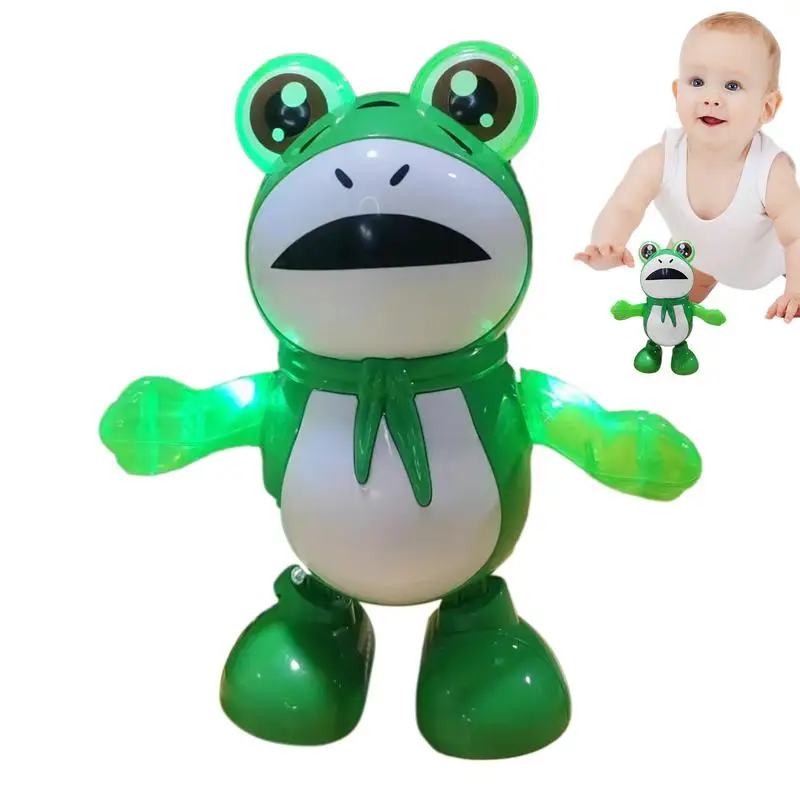 Moving Frog Toys Animal Toys Children Dancing Walking Animal Fun Animal Toys Light Up Cute Electric Battery Powered Toys For