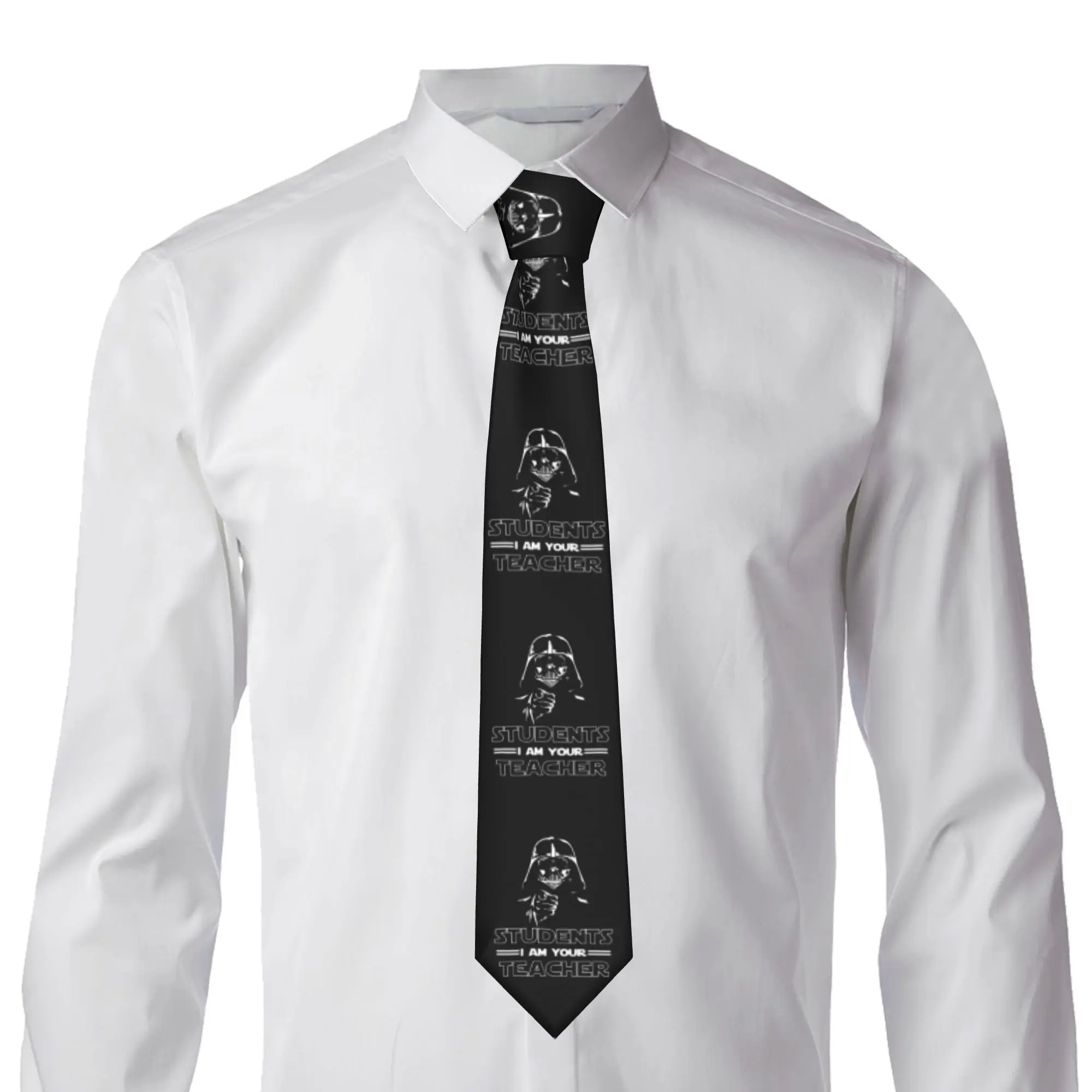Classic Fashion Math Neck Ties Men's Silk Students I Am Your Teacher Necktie for Business Gravatas