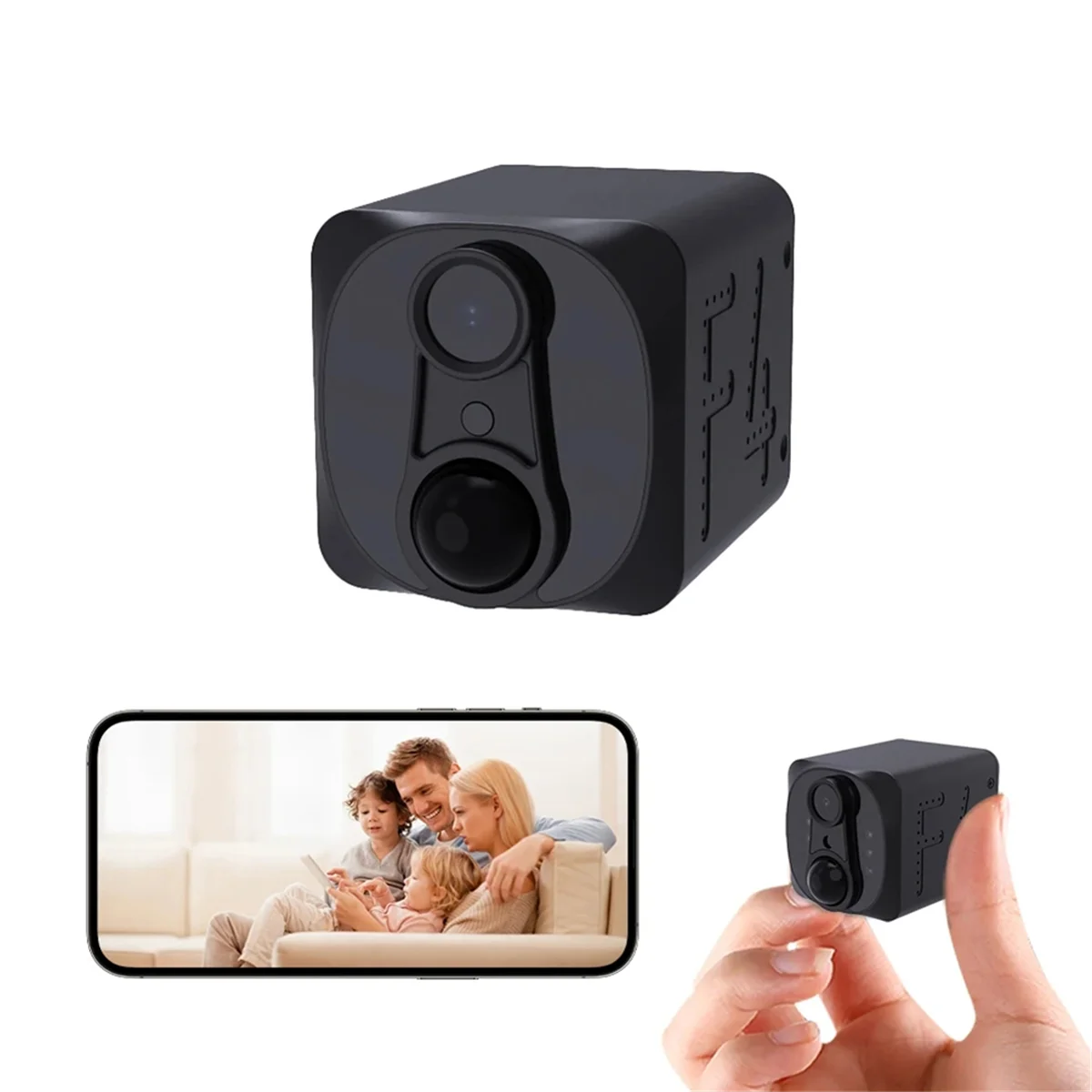 

AB01 WD22 4MP Wireless Security Camera PIR Alarm Two-Way Audio Night Vision Mini WiFi Cameras Surveillance Cam 90D Standby