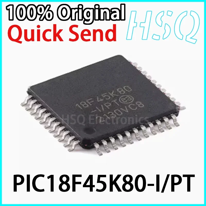 1PCS Original PIC18F45K80-I/PT PIC18F45K80 TQFP-44 44 Pin Enhanced Flash Microcontroller Chip