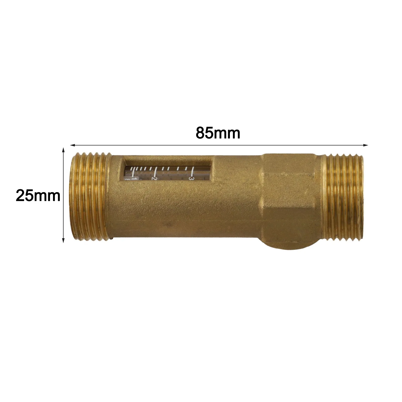 Double Threaded Connection Valve Adjustable Flow Valve Brass Ball Valve Efficient Flow Measurement Flexible Installation Options