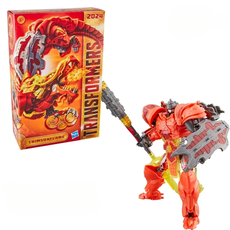 New In Stock Hasbro Transformers Year of The Dragon Crimsonflame Toy, Lunar New Year Transformers Action Figure