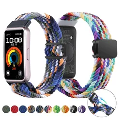 Correa de repuesto para Huawei Band 9, 8, 7, pulsera de nailon ajustable, accesorios de Correa de reloj