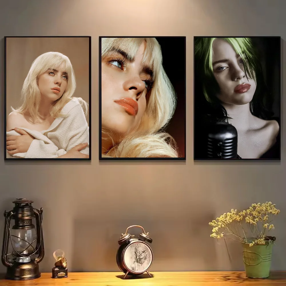 1 قطعة ضربني الصلب والناعم B-BillieS المشارك ذاتية اللصق الفن ورق مقاوم للماء ملصق مقهى بار غرفة جدار ديكور