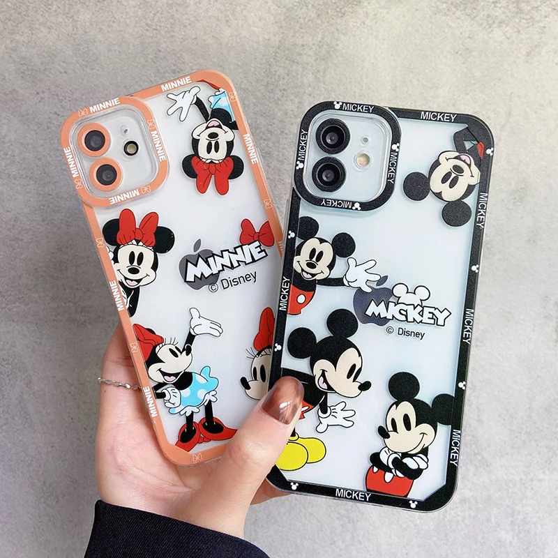 M-innie Cute M-ickey Anime For Samsung S26 S25 EDGE S24 S23 S22 S21 S20 S10 FE Ultra Plus Transparent Soft Phone Case