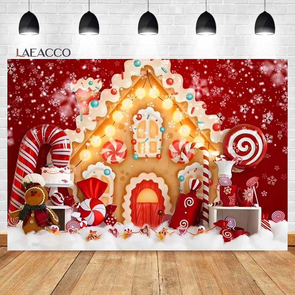 Laeacco Christmas Fireplace Backdrop Interior Vintage Xmas Tree Candle Retro Gift Festival Party Portrait Photography Background