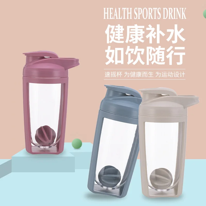 

Shaker cup Exercise portable large capacity plastic protein powder shake mixing cup