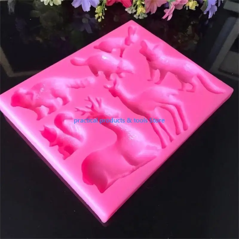 ANIMALI FORESCIO 77JB Deer Stampi coniglio MAPPIONI CUSCINE CAMPIO SAPON FAMIGLIA FAMIGLIA