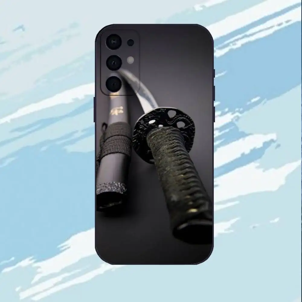 Katana  Phone Case For Samsung S25,S24,S23,S22,S21,S20,Plus,Soft Black Shell