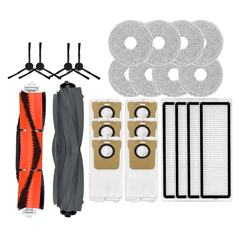 

【ADORN】Запасные части для Dreame L20 Ultra/X20 Pro Bot - основная и боковые щетки, HEPA-фильтр, мешок для сбора пыли, аксессуары для робота-пылесоса