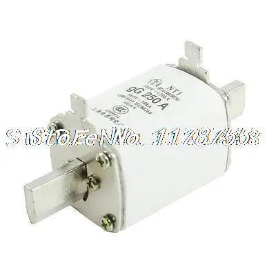 500V 120kA 660V 50kA Short Circuit Protection Fuse Link NT1 gG 250A