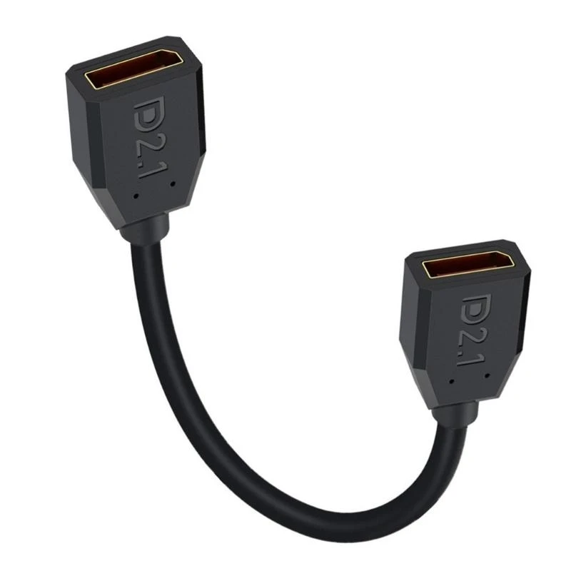 

F68B DisplayPort 2.1 Extension Cable 16K@30Hz 8K@120Hz 4K@240Hz Female to Female