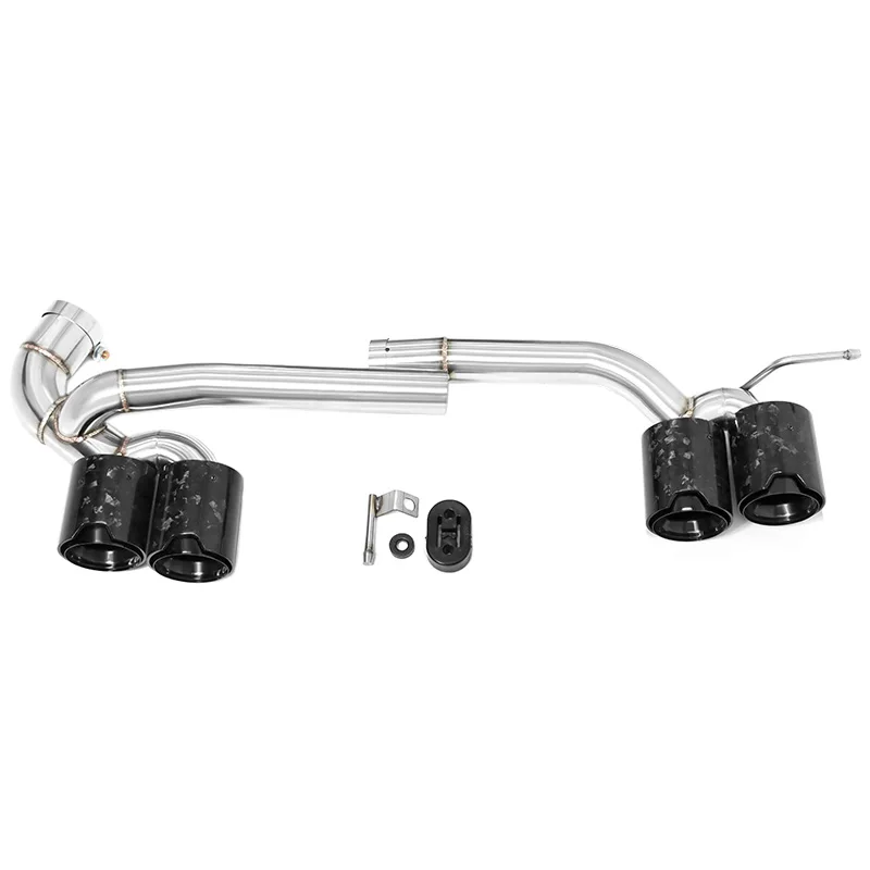 Auto Accessorie Quad Uitlaat Tip Voor BMW F30 F31 320i 318i Veranderd M3 Look Bumper 3 Serie Rvs auto Uitlaat Tip