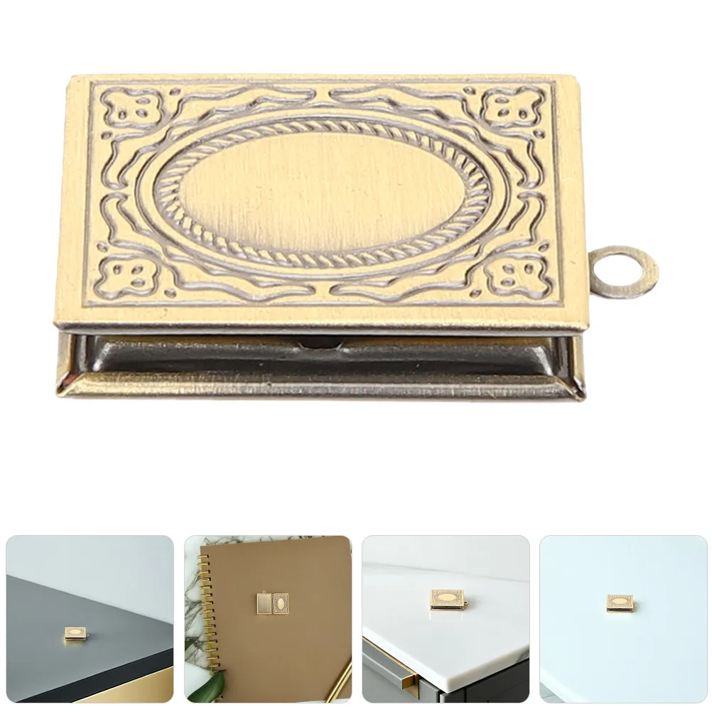 3Pcs Vintage Book Locket Necklace Pendant Open Photo Frame Charm Elegant Jewelry DIY Necklace Locket Lockets for Women