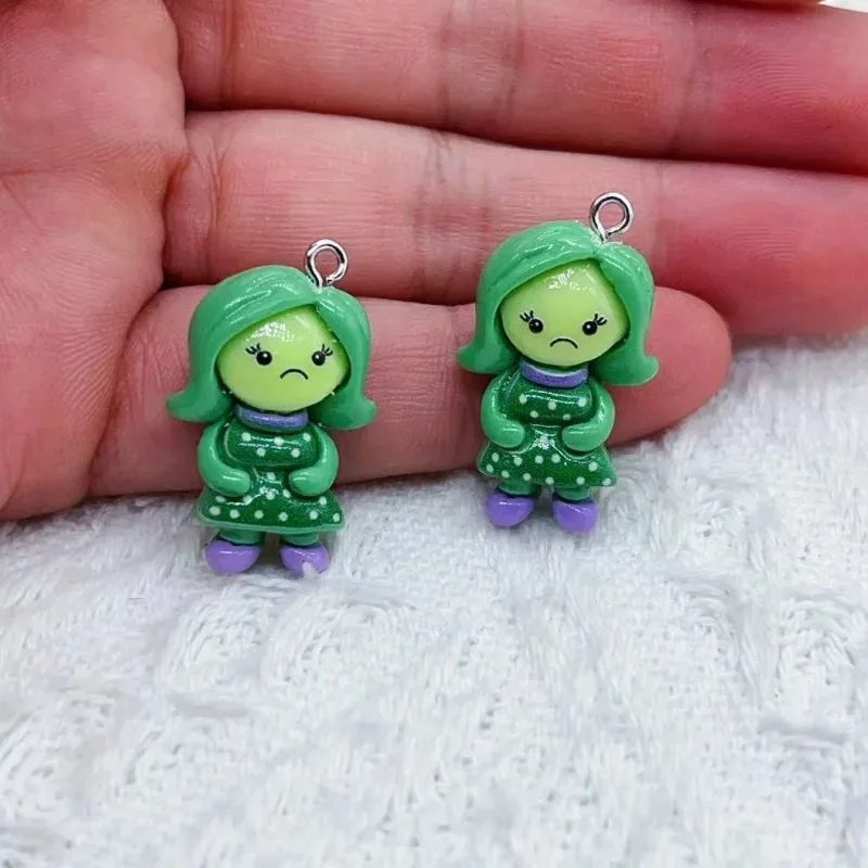 10 قطع من مجوهرات الراتنج الرسوم المتحركة، والقلائد المينا، والأقراط، والمعلقات، ومستلزمات الإنتاج بنفسك