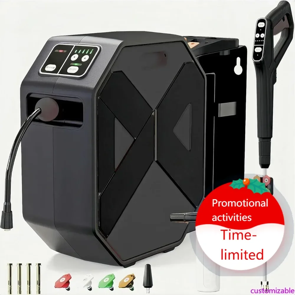 

Горячая распродажа: Настенная мойка высокого давления 5000 PSI с выдвижным шлангом 30 метров, пультом ДУ, пенной насадкой и 5 насадками-соплами