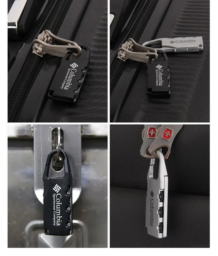 Alloy Combination Code Number Lock Padlock Luggage Lock for Zipper Bag Backpack Handbag Drawer Cabinet Luggage Lock Tools