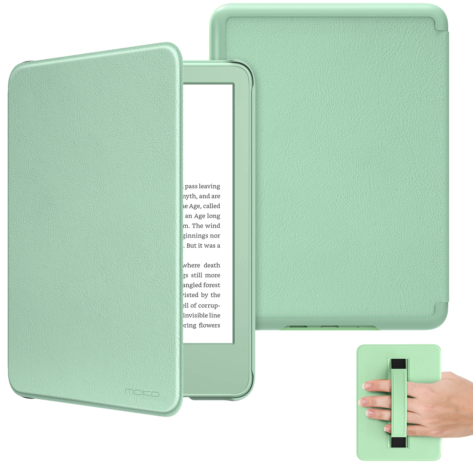 

Case for 6" All-New Kindle (11th Generation-2024/2022 Release), Lightweight Shell Cover with Hand Strap Auto Wake/Sleep