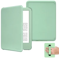 Funda para Kindle totalmente nuevo de 6"" (versión 11a generación-2024/2022, funda ligera con correa de mano, encendido/apagado automático