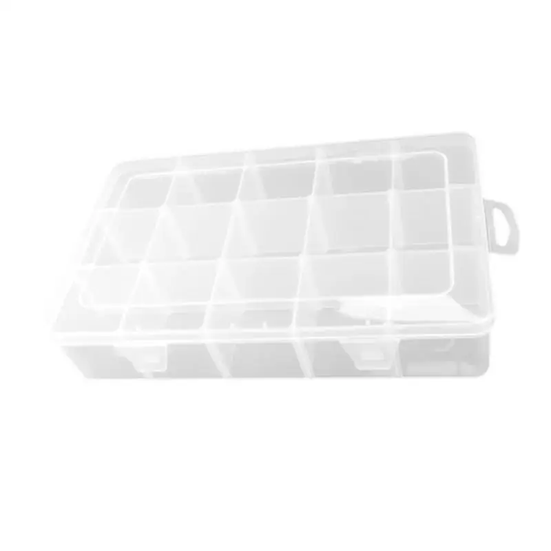 

Fishing Tackle Box Multi-Grid Clear Container Tray for Fishing Tackle Jewelry Making Organizer Fishing Tackle Storage Organizer