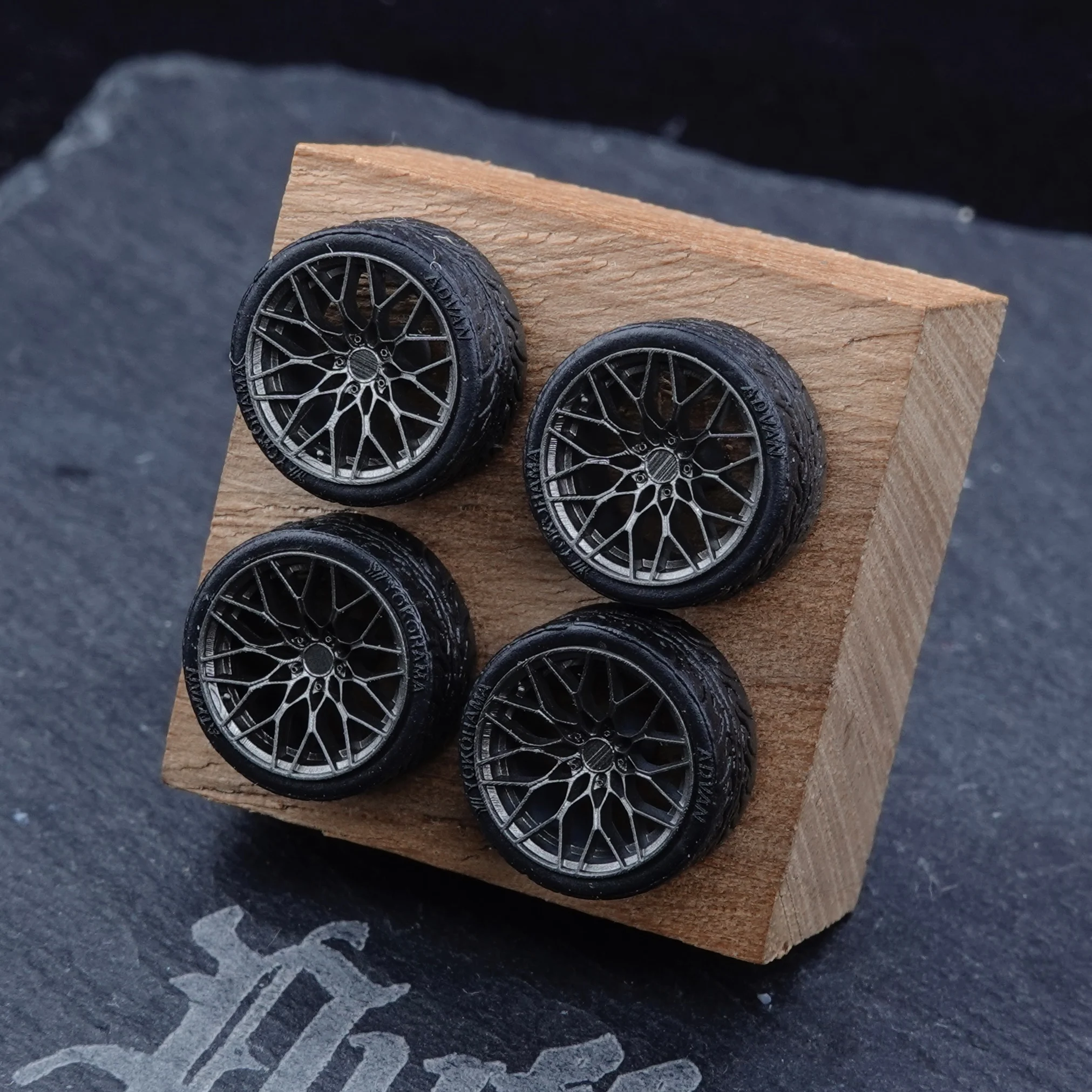 PuffStudio_1/64 مقياس محور العجلة-8.5/8.8 مللي متر المكونات في المحور مناسبة لملحقات تعديل نموذج السيارة 1/64