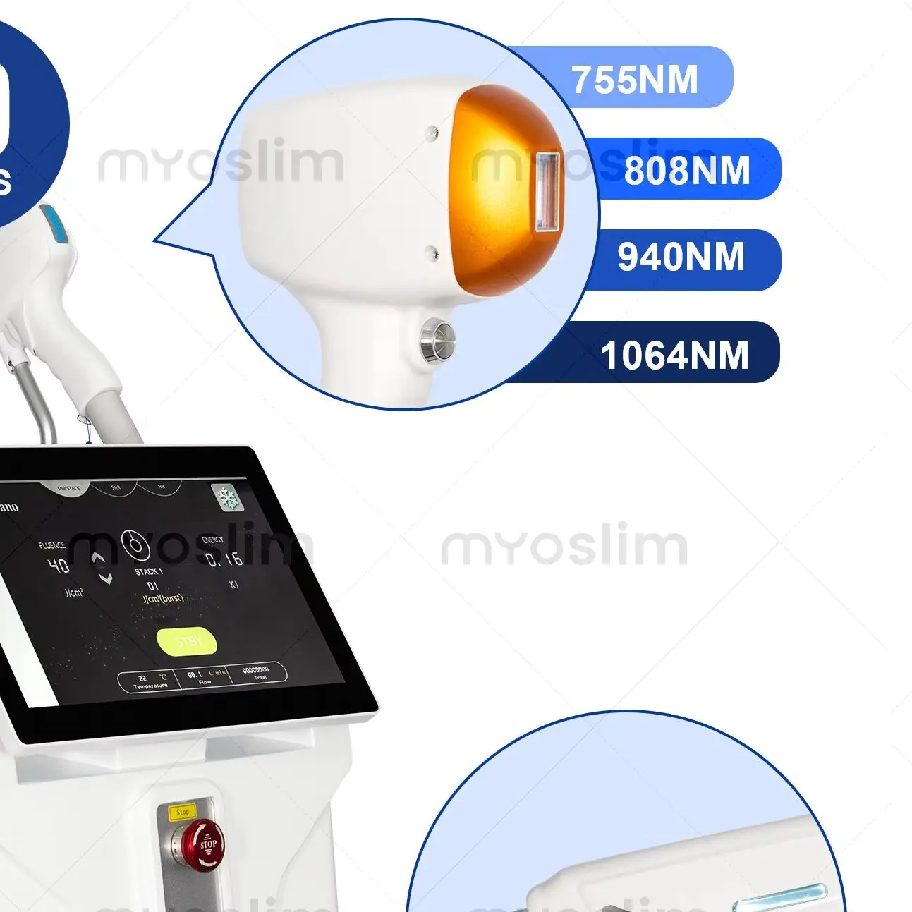 

FAC 5000W 2 IN 1 Professional 4 Wave 808 Diode Laser Permanent Painless Hair Removal Picosecond Laser Tattoo Removal Machine