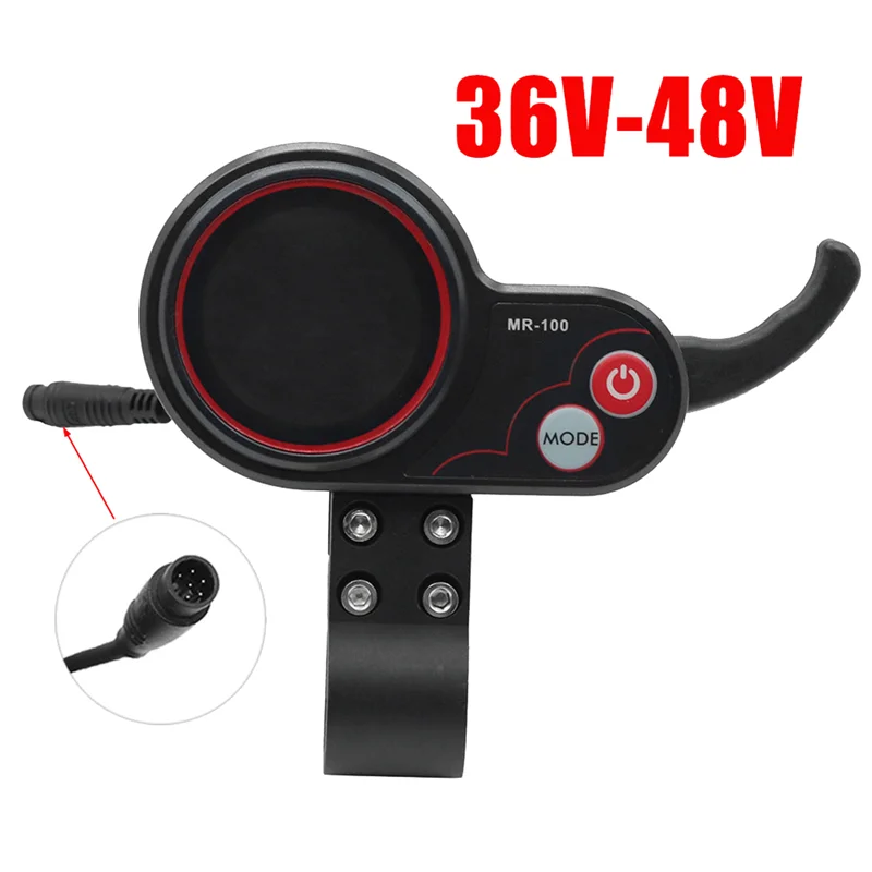 48V 500W pengontrol MR-100 tampilan LCD Meter dasbor + tombol saklar untuk skuter listrik KUGOO M4