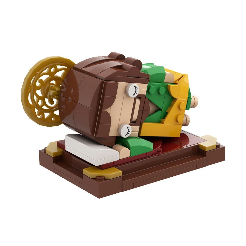 MOC St. Joseph Brickheadz bloque de construcción durmiendo San José padrino de la iglesia figura de acción ladrillo DIY juguete regalo para adultos