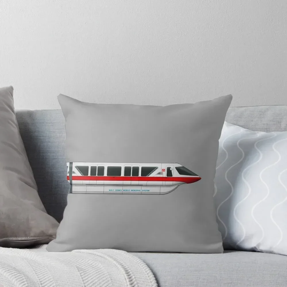 

Monorail Red Throw Pillow Sofa Covers For Living Room Embroidered Cushion Cover Pillow Case Christmas pillow