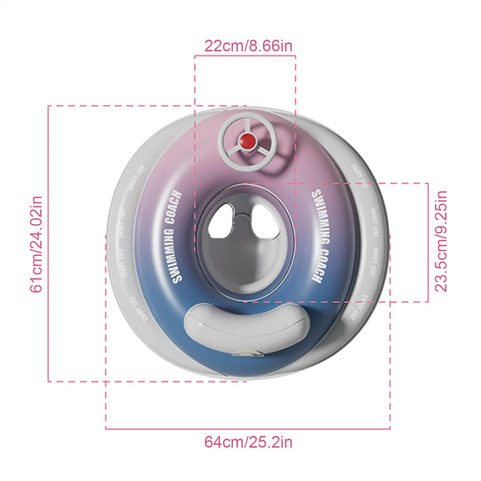 Canopy Float For Baby Sun Protection Baby Canopy Pool Float Ergonomic Backrest Design Floating Seat Toys For Girls Bath Boys