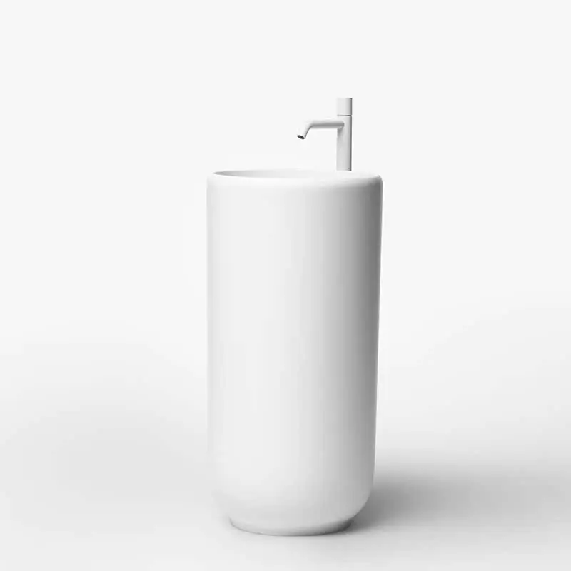 

Pillar basin, artificial stone