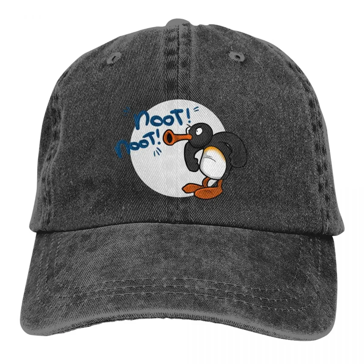 

Classic Noot Noot Pingu Baseball Caps Unisex Style Distressed Cotton Sun Cap Penguin Meme Funny Cartoon Travel Gift Hats Cap