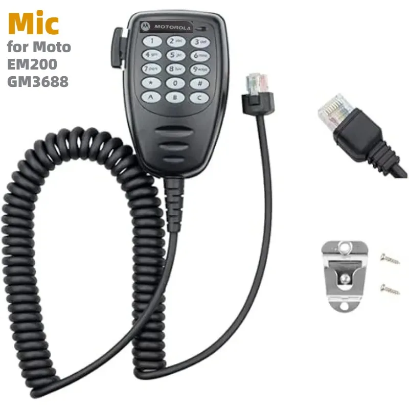 Aarmn4026b 3007 dtmf microfone alto-falante 8 núcleo ptt microfone alto-falante para motorola em200 em400 gm3688 gm338 mcx760g rádio