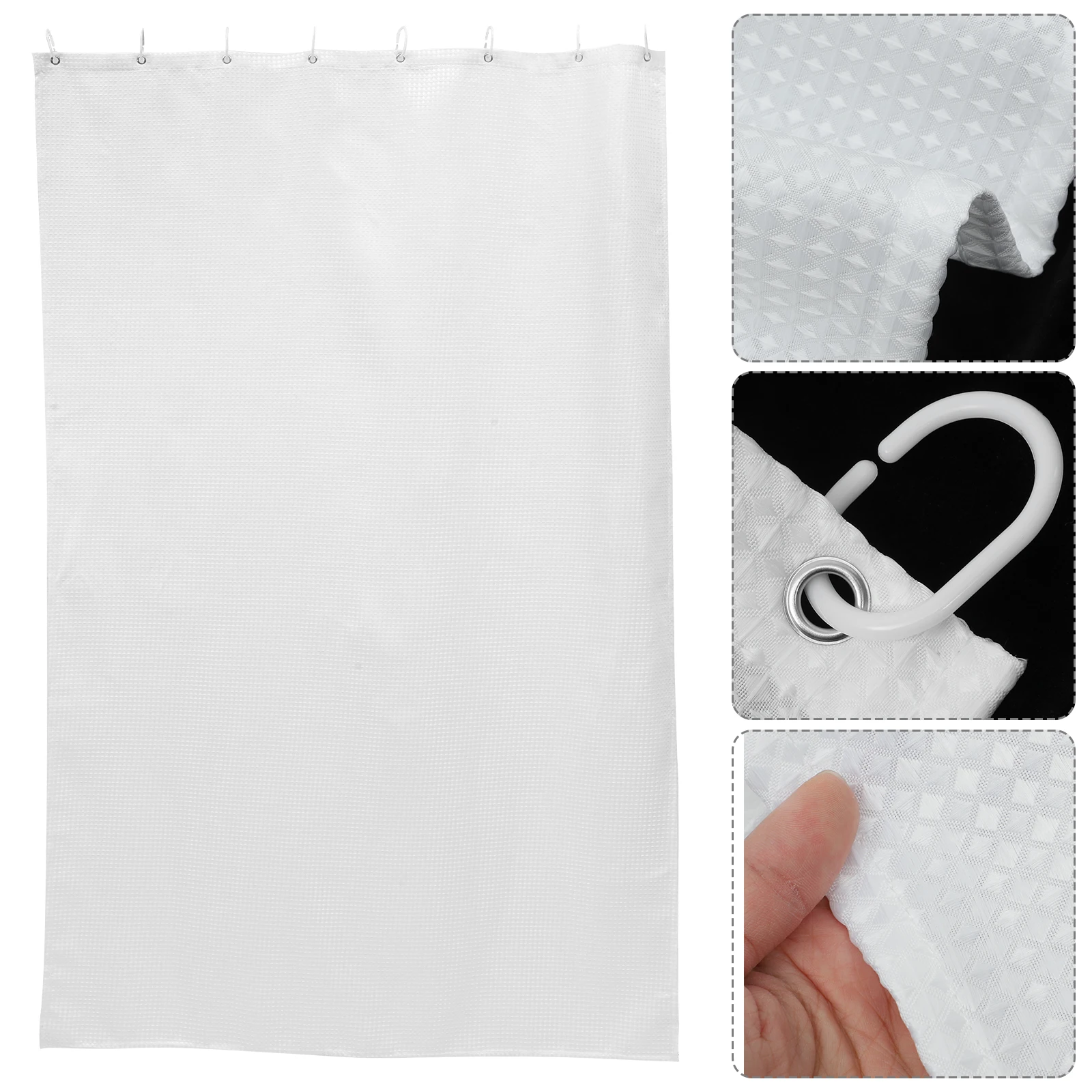

Waterproof Solid Color Shower Curtain For Bathroom Decor Hook Included Easy Install Light Comfortable Plain Bath Curtain Home