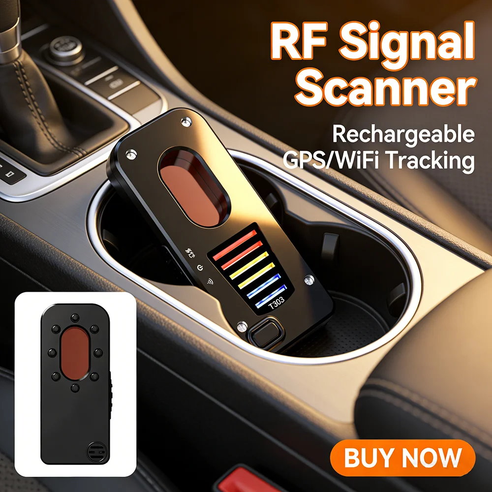 

Car GPS Tracker Rechargeable Listening Device RF Wireless All Signal Scanner Bug GSM GPS WiFi Tracker Security Protection Gadget
