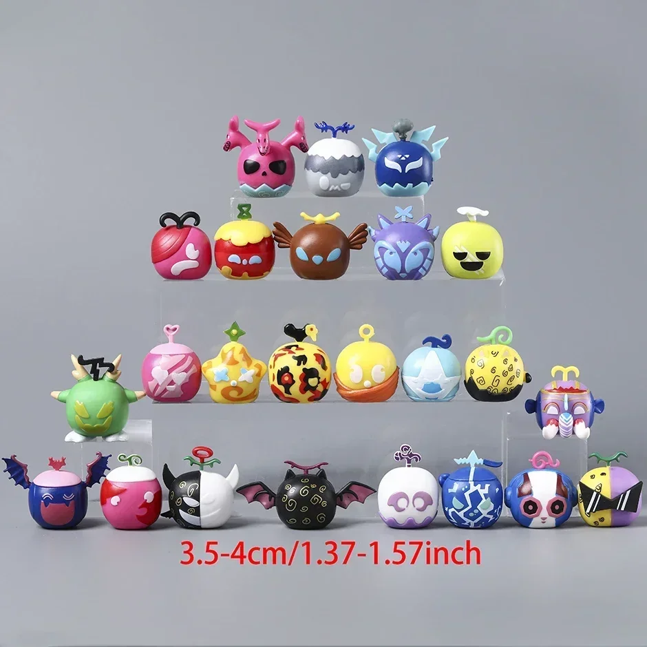 جديد 6 قطعة/المجموعة Blox الفواكه نموذج اللعب إرسال عشوائي الكرتون ساحة الشيطان جمع عمل أرقام لعب الاطفال عيد الميلاد هدية عيد ميلاد