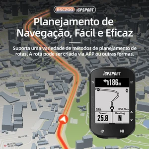 Igpsport-bsc200 computador para bicicleta, computador com gps, velocímetro, velocímetro, sem fio, digital, formiga +, navegação, cronômetro, odômetro, ciclismo 10 principais vendas relógio corrida com gps - №8