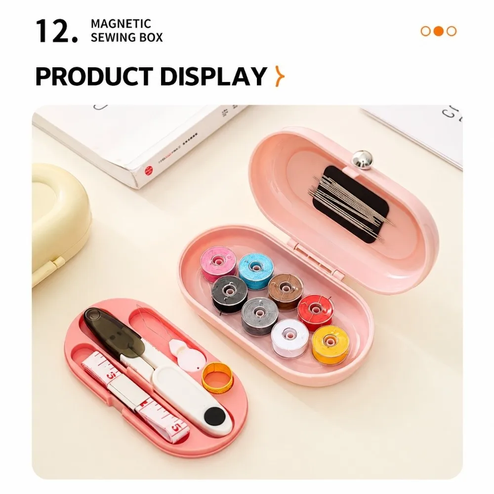 New Portable Magnetic Needle and Thread Box Practical DIY Sewing Kit for Clothes Small Hand Sewing Tool Kit for Dormitories