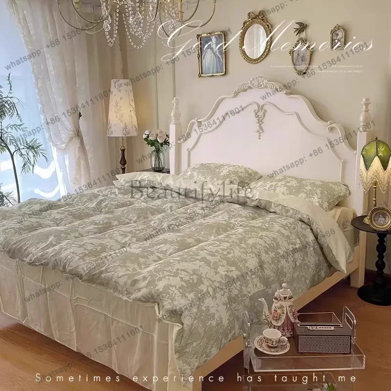 European Luxury Massage Bed Bedroom Frame Queen Double Modern Safe Floor Design Bed Sleeping Platform Beliche