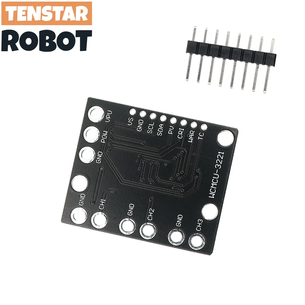 TENSTAR 2pcs INA3221 I2C SMBUS 삼중 채널 션트 전류 전원 공급 장치 전압 모니터 센서 보드 모듈